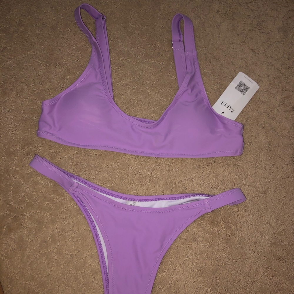 New Zaful women’s purple bikini set